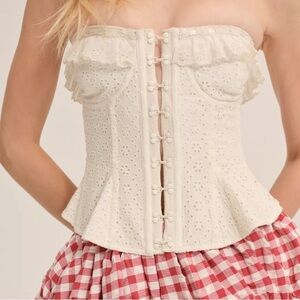 For love and lemons tea time corset top